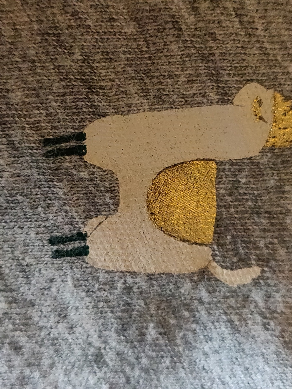 J. Crew Gray Short Sleeve Tee with Llama Print Collectors Addition - Picture 4 of 16
